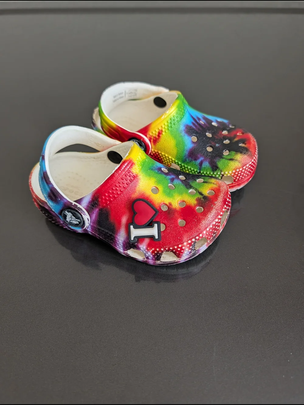 Crocs Shoes Kids 4 Toddler Classic Tie Dye Graphic Clogs Slip On 205451